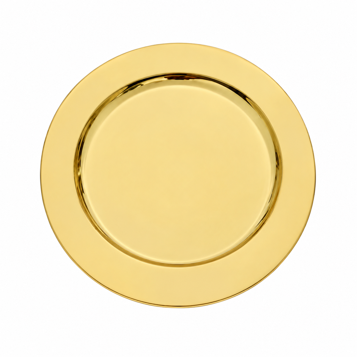 1 Pc Golden Charger Plate