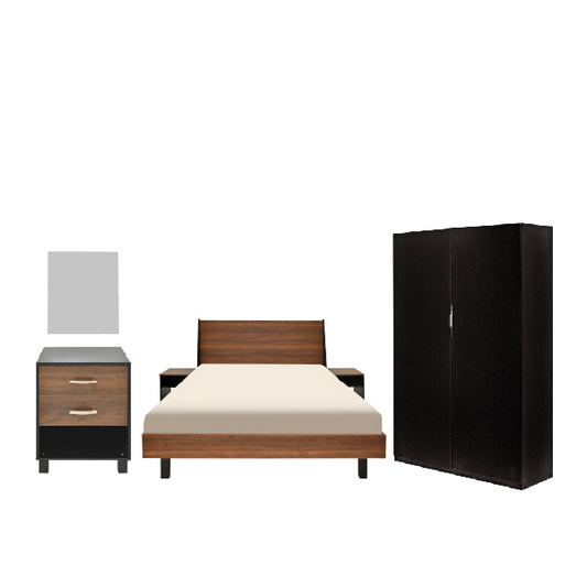 Savior - Bed, Dresser & 2 Door wardrobe