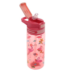 Kids’ Water Bottle with Straw – 600ml Flip‑Top Leak‑Proof Design (Pink, Black, Blue)