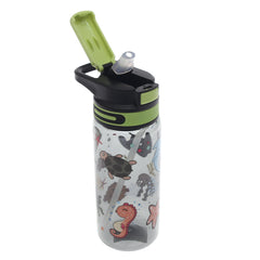 Kids’ Water Bottle with Straw – 600ml Flip‑Top Leak‑Proof Design (Pink, Black, Blue)
