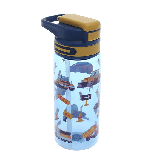 Kids’ Water Bottle with Straw – 600ml Flip‑Top Leak‑Proof Design (Pink, Black, Blue)