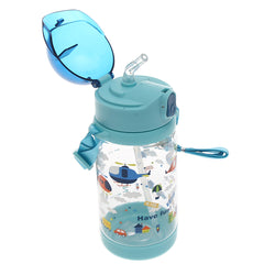 Kids’ Water Bottle with Straw – 500ml Flip‑Top Leak‑Proof Design (Pink, Blue, Yellow)