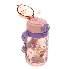 Kids’ Water Bottle with Straw – 450ml Flip‑Top Leak‑Proof Design (Blue, Pink, Yellow)