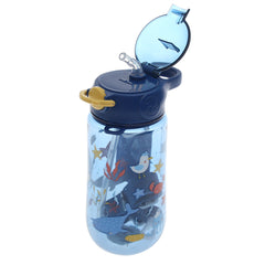 Kids’ Water Bottle with Straw – 500ml Flip‑Top Leak‑Proof Design (Dark Blue, Light Blue, Pink)