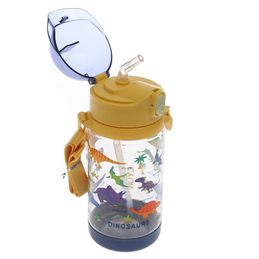 Kids’ Water Bottle with Straw – 500ml Flip‑Top Leak‑Proof Design (Pink, Blue, Yellow)