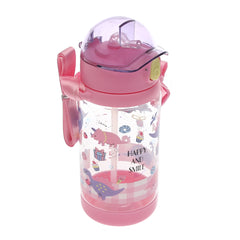 Kids’ Water Bottle with Straw – 500ml Flip‑Top Leak‑Proof Design (Pink, Blue, Yellow)