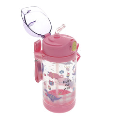 Kids’ Water Bottle with Straw – 500ml Flip‑Top Leak‑Proof Design (Pink, Blue, Yellow)