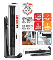 Sanford Convertible Room Heater 1800W – Model SF1214RH | Standing & Floor Heater with Fan