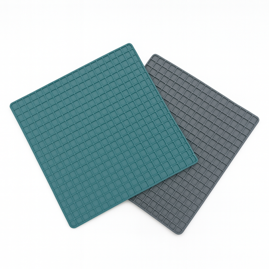 Square Silicone Trivet Mats – Heat-Resistant Non-Slip Pads for Hot Pots, Pans & Dishes (Set of 2)