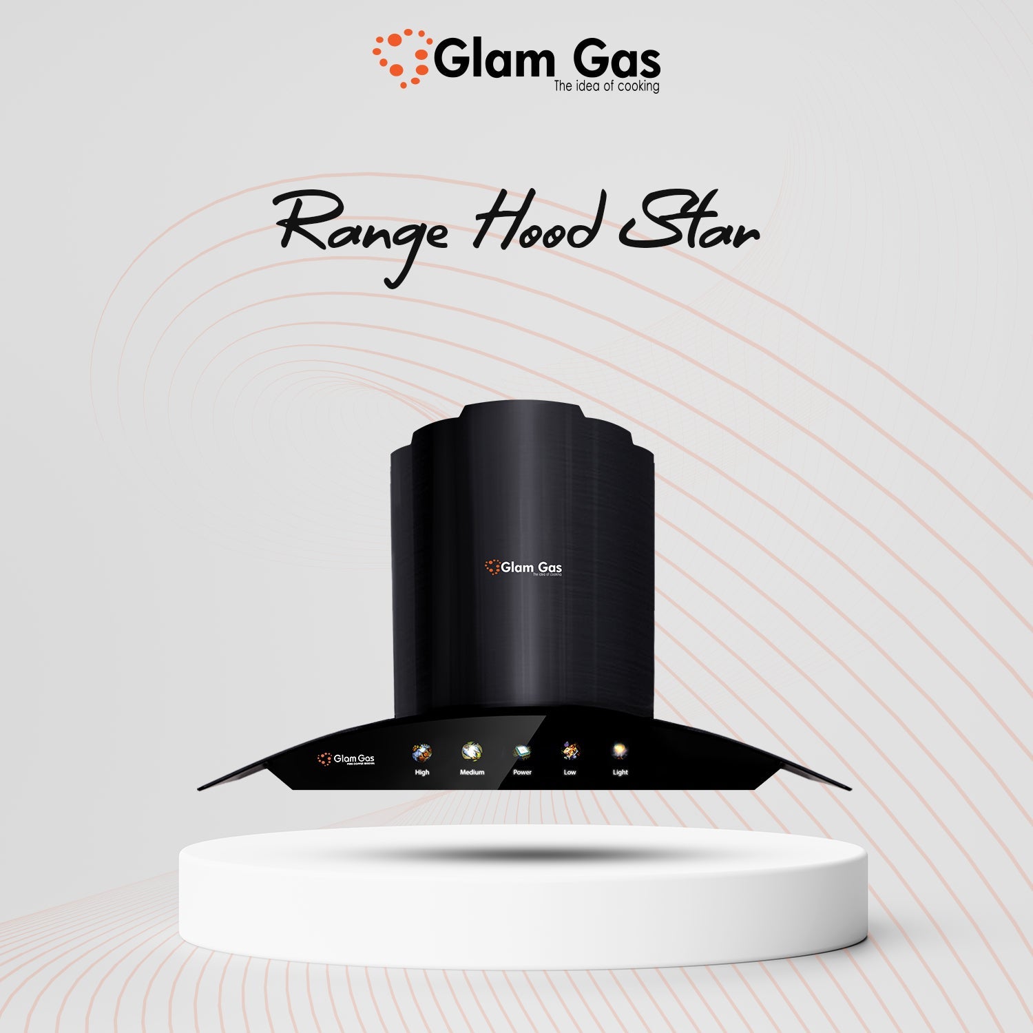 Online Shop Now Range Hood Star Silver | Kitchen Hood Vent in Glam Gas