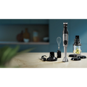 Philips 5000 Series Hand Blender 1200W with ProMix Technology, XL Chopper & Whisk – High-Performance Metal Body (HR2684/00) - Habitt