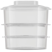 Philips Daily Collection Food Steamer 900W with 3-Tier Baskets, Egg Rack & Rice Bowl (HD9125/90) - Habitt