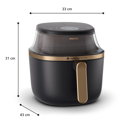 Philips 3000 Series Airfryer 6.2L with RapidAir Plus Technology & 16-in-1 Cooking Functions (NA332/00)