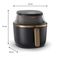 Philips 3000 Series Airfryer 6.2L with RapidAir Plus Technology & 16-in-1 Cooking Functions (NA332/00)