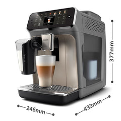 Philips Series 4400 Fully Automatic Espresso Machine – EP4446/70 | Premium Bean-to-Cup Coffee Maker