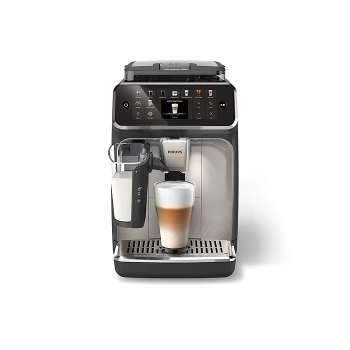 Philips Series 5500 Fully Automatic Espresso Machine with LatteGo & Silent Brew – 20 Coffee Recipes (EP5547/90)