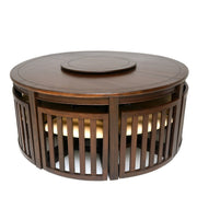 William 8 Person Dining Table Brown