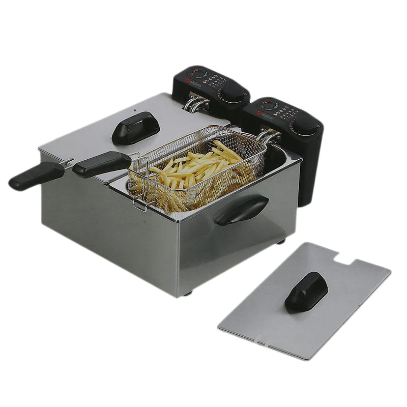 SS.Deep Fryer Twin Bowl F-4008 - Alpina - Habitt