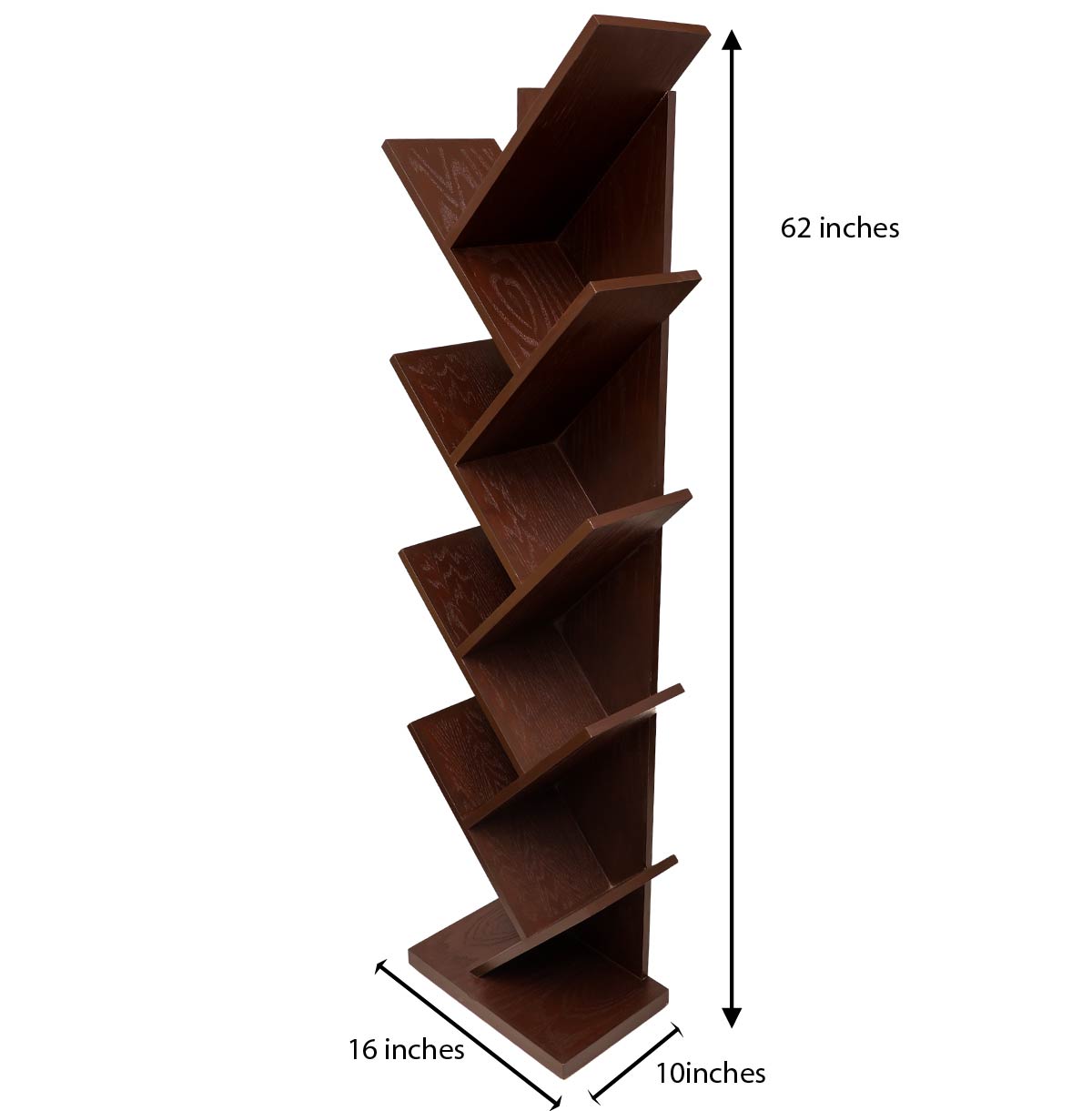 Austere BooK Shelf - Brown