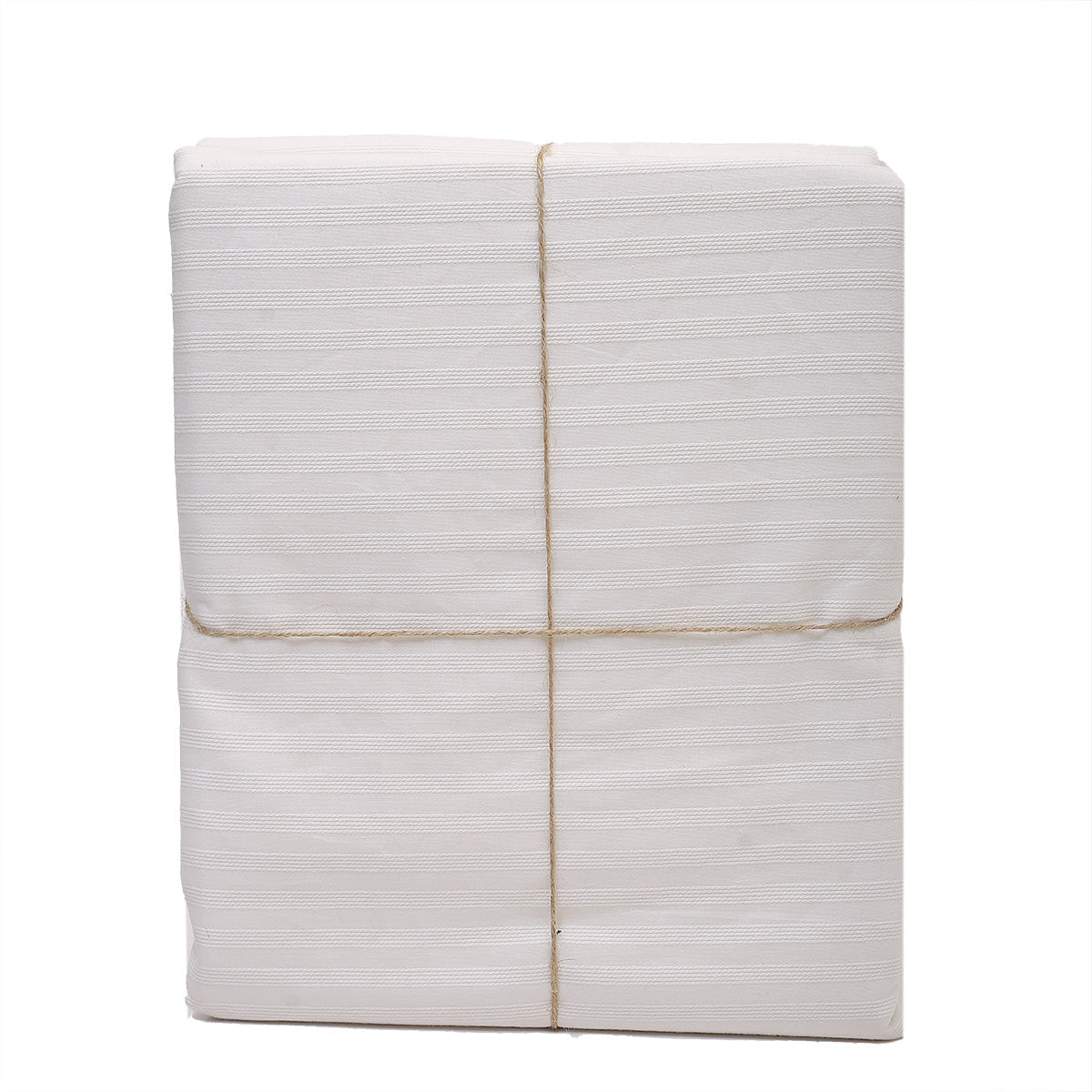 Stripe Bed Cover 92x104 White