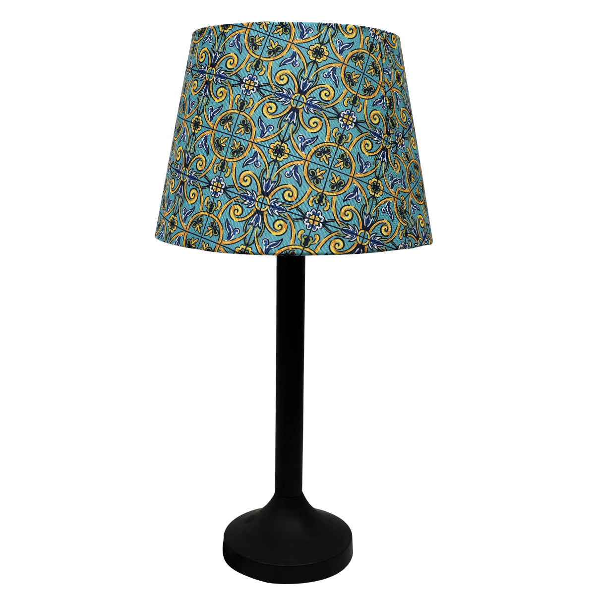 Blue Floral Table Lamp