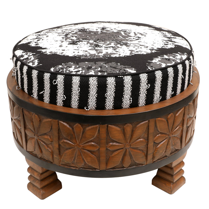 Looped woven Ottoman