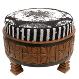 Looped woven Ottoman