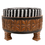 Looped woven Ottoman