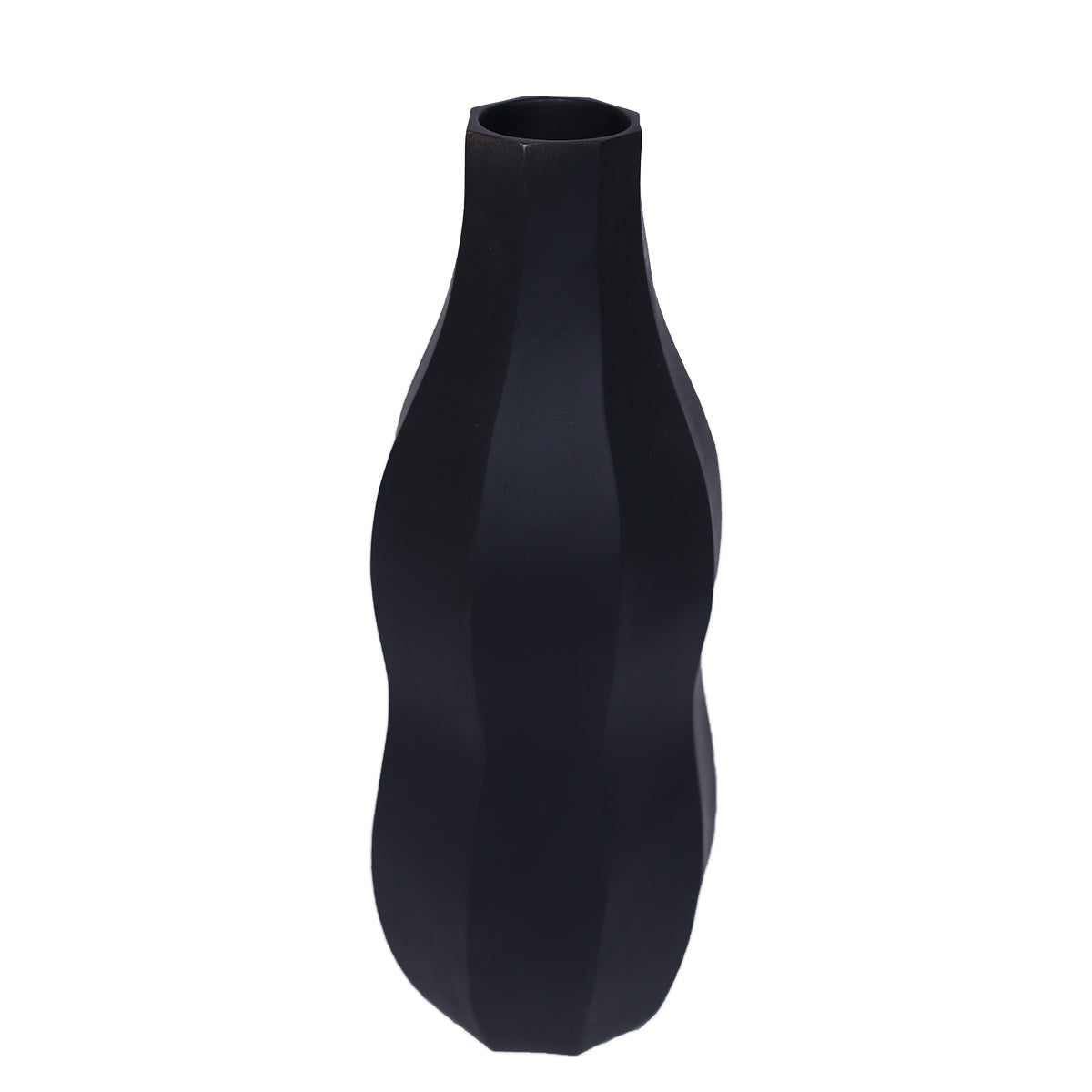 Vase Wood Black 16x40