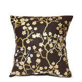 Japanese Blossoms Cushion Cover 16x16 Grey