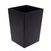 Leather dust bin (Black) - Habitt