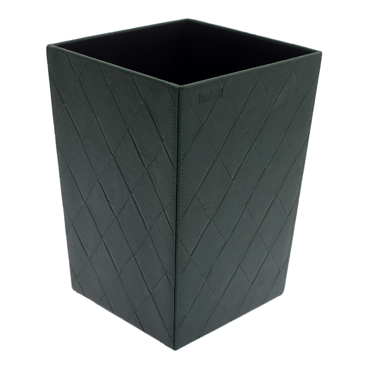 Leather dust bin (Green)