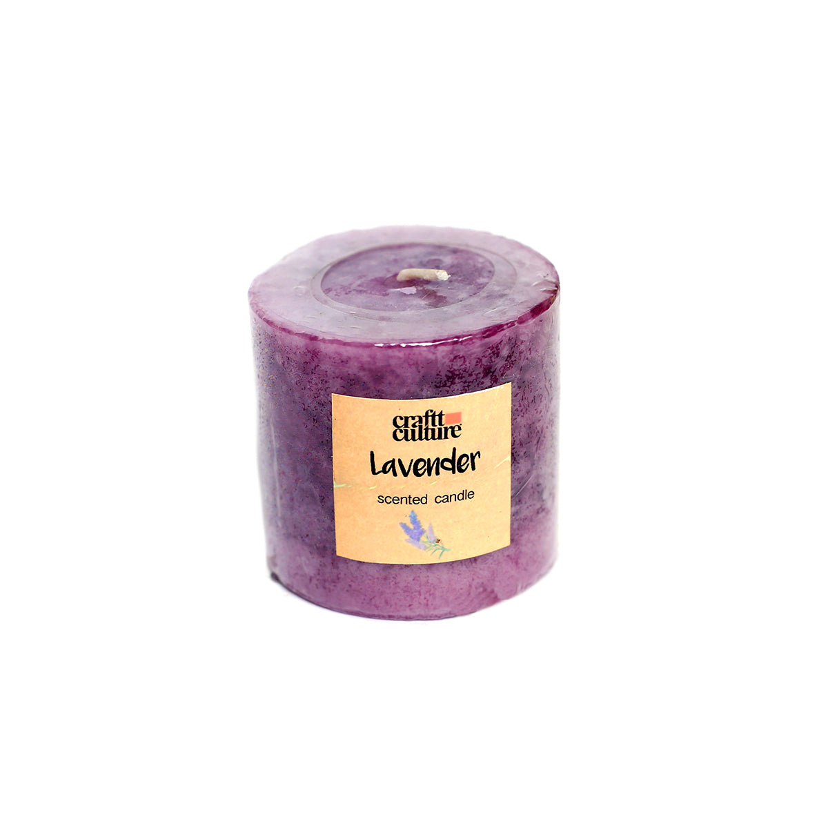 Pillar Candle Round Lavender (2x2)