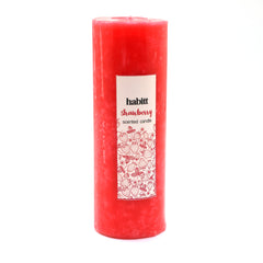 Strawberry Pillar Candle 2x6"
