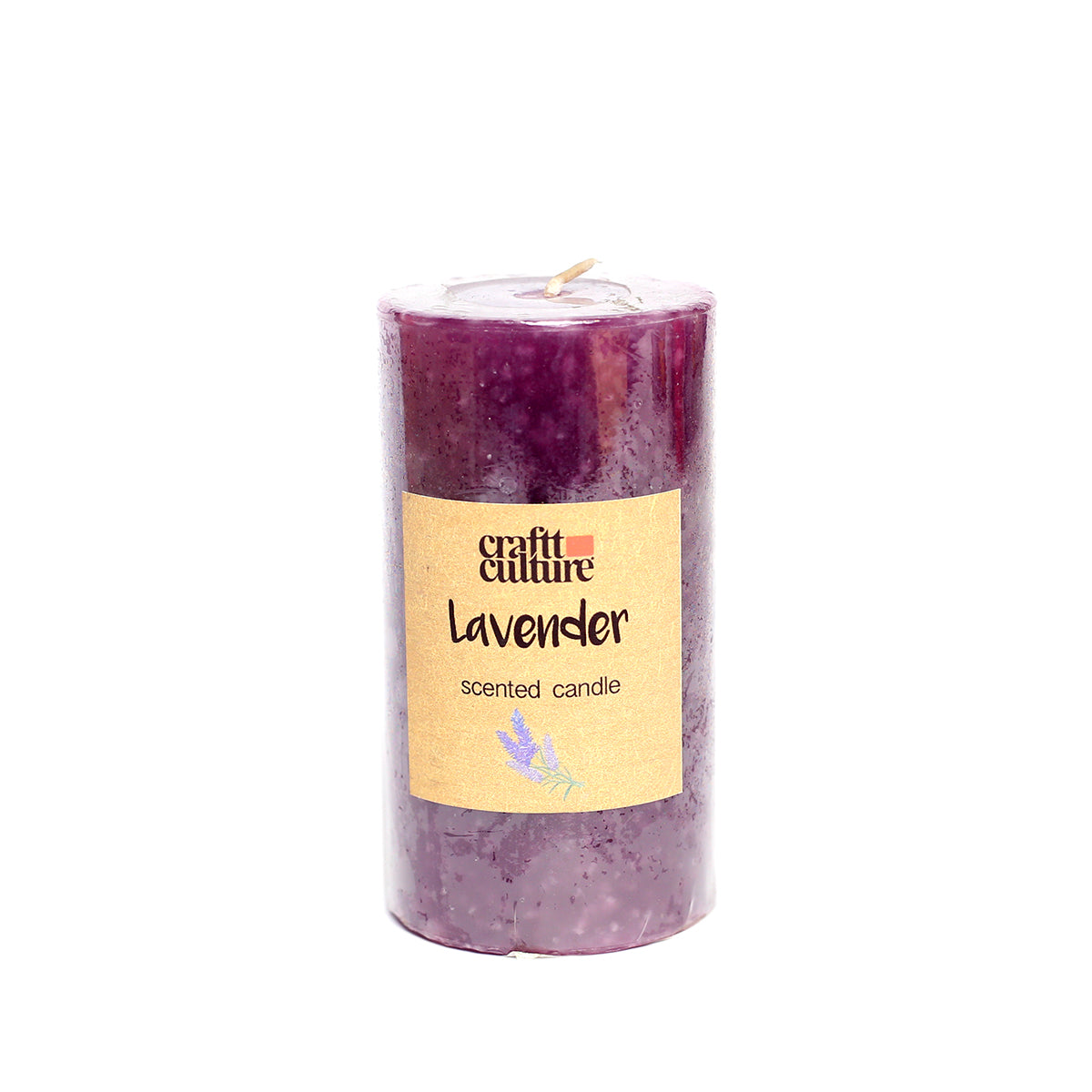 Pillar Candle Round Lavender (2x4)