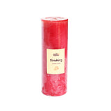 Pillar Candle Round Strawberry (2x6)