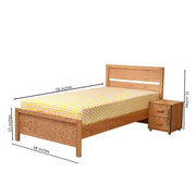 Frodo wooden Single Size Bed