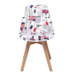Gigma Magazine W/Fabric Chair, Set of 02