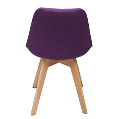 Gigma Purple W/Fabric Chair, Set of 2