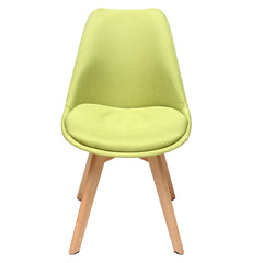 Gigma Light Green W/Fabric Chair, Set of 2