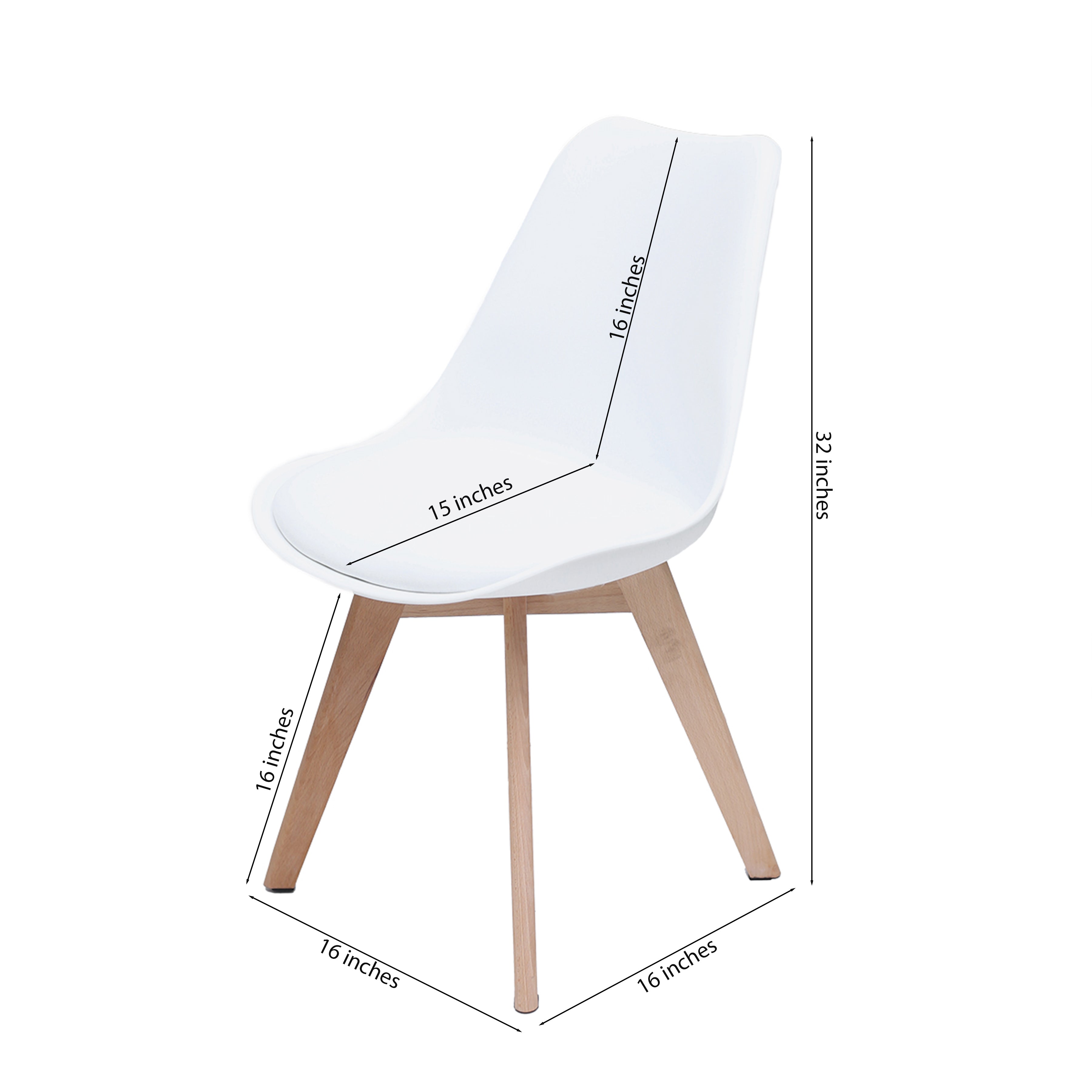 Gigma White Chair, Set of 2