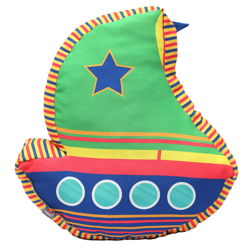 Beach Boat Shaped Cushion 18X18 - Habitt