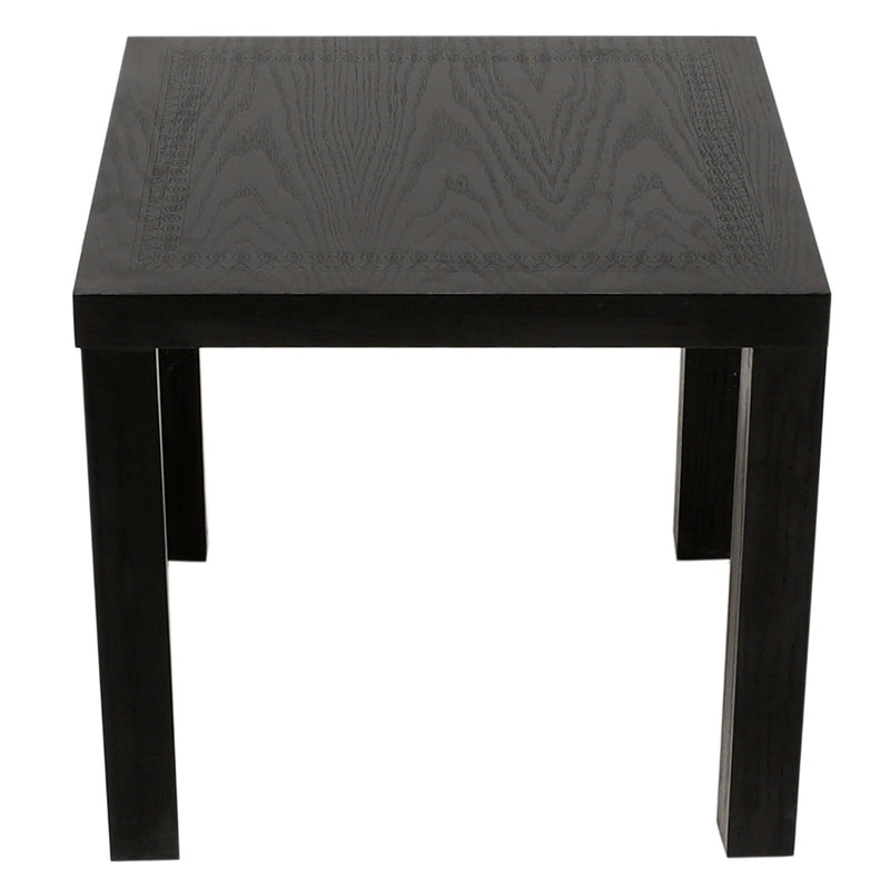 Honey Comb Black Side Table