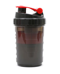 Protein Shaker Sports Bottle Plastic Red 350 ml