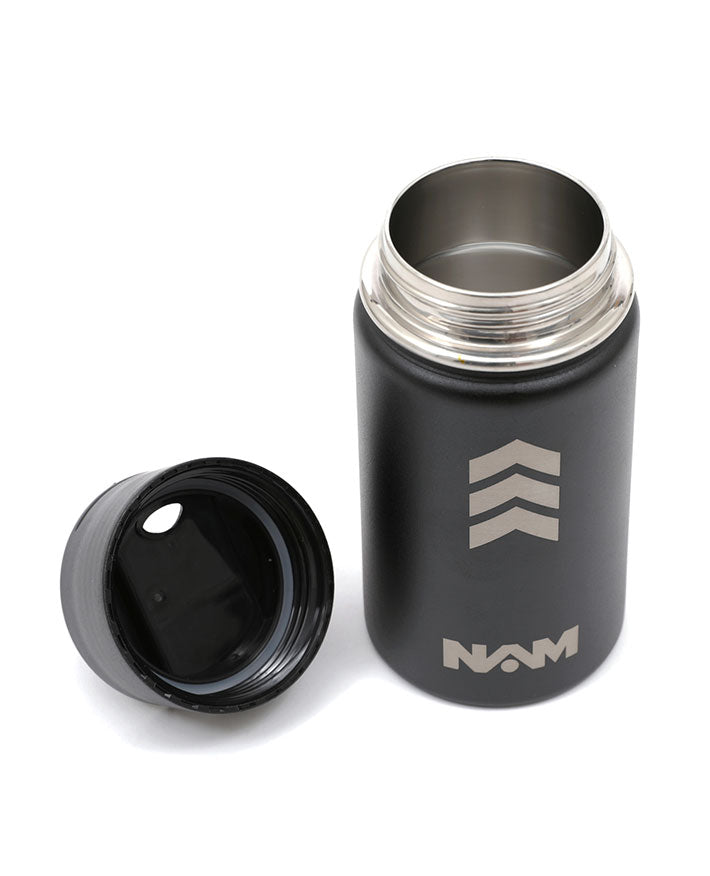 Travel Coffee Flask Metal Black 350ml