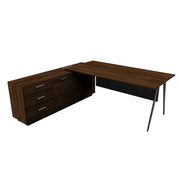 Office Furniture - Executive Table with Side Rack - FINN SERIES - Habitt