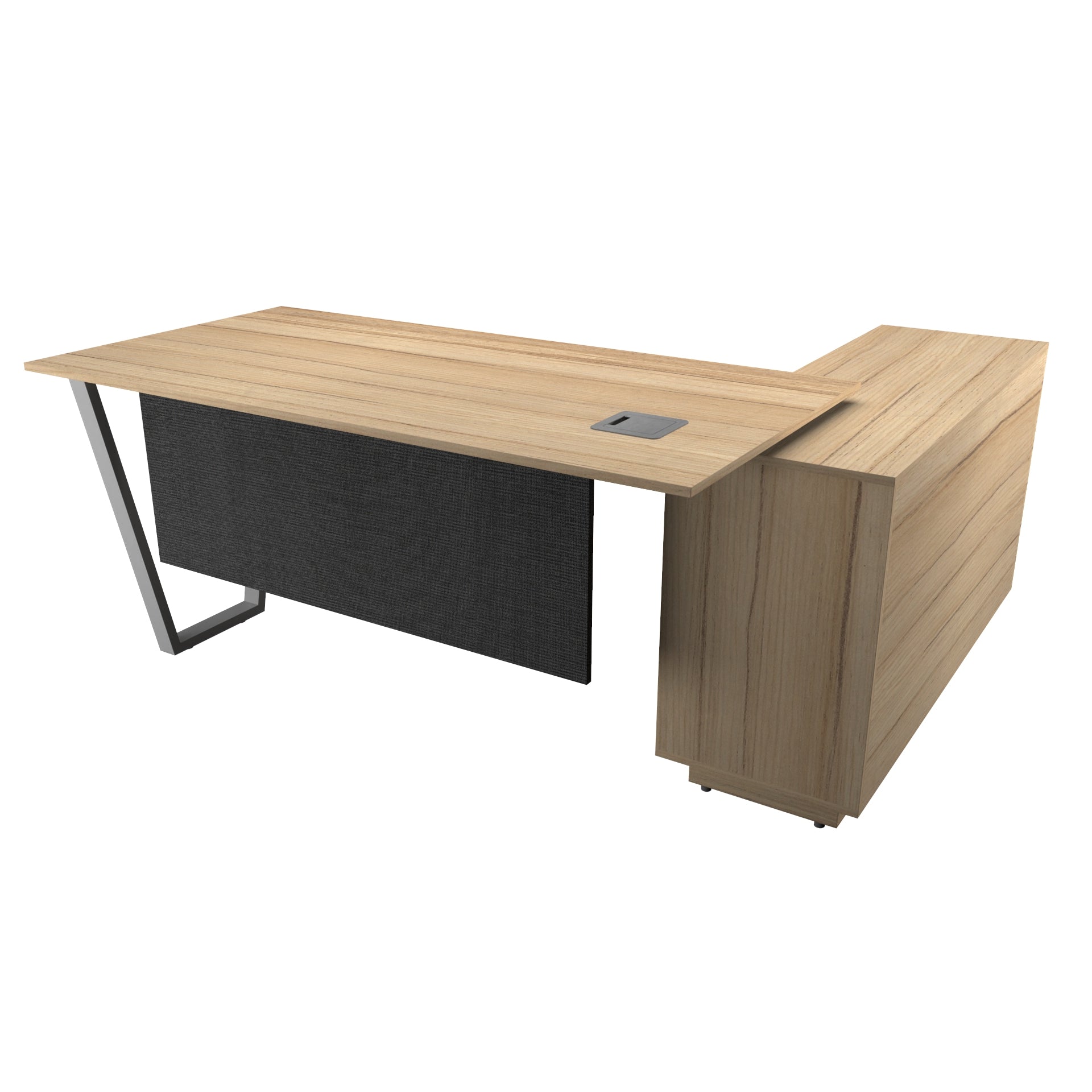Office Furniture - Manager Desk with Side Rack - LAZO SERIES