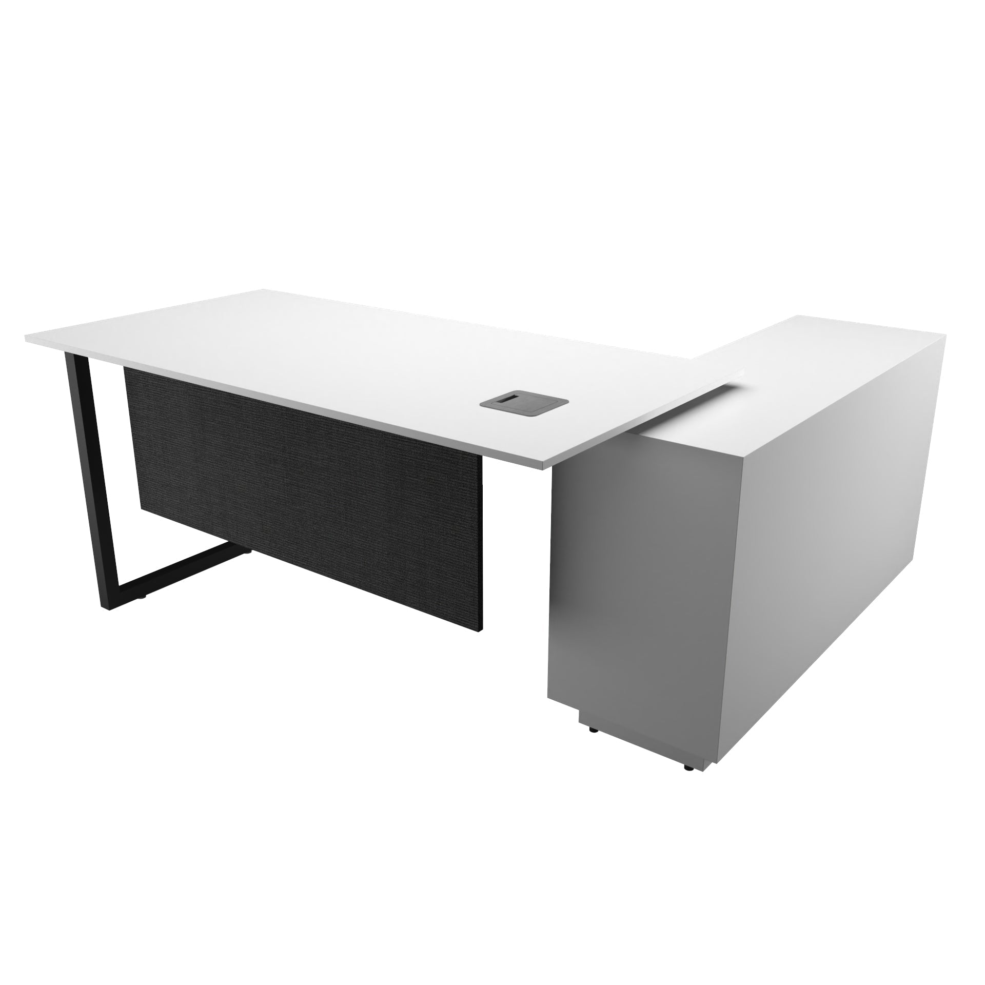 Office Furniture - Manager Desk with Side Rack - PLEIN SERIES