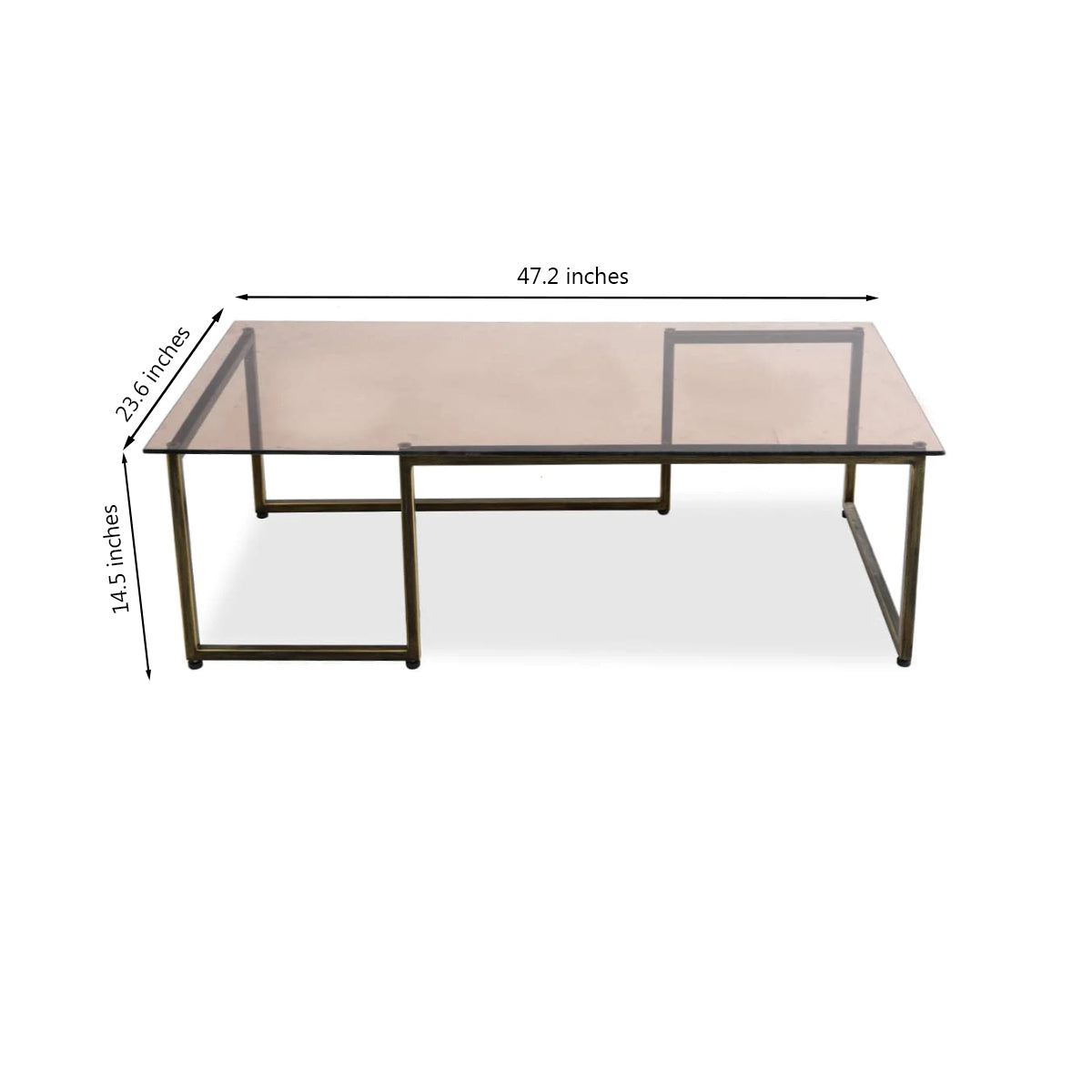 Ross Coffee Table Antique Gold