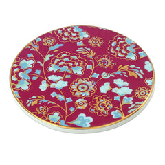 Maroon Floral Hot Plate